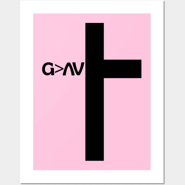 God Is Greater Than The Highs And Lows Wall Art by All Things Gospel